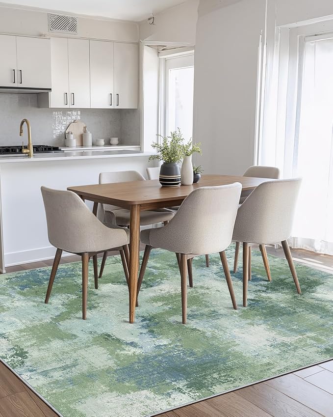 6x9 Area Rugs for Living Room, Modern Abstract Washable Rug - Image 2