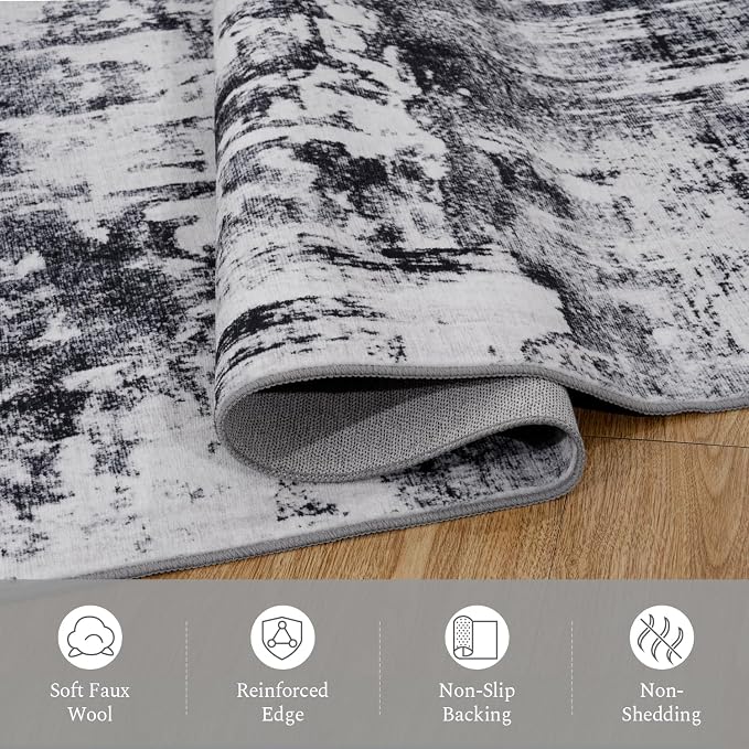 Rugflix 2x8 Runner Rug for Entryway, Kitchen Rugs Soft Non-Slip Washable - Image 7