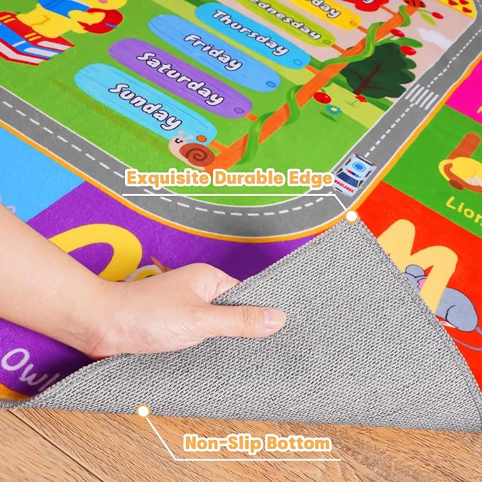 Pionblank Kids Rug for Playroom Classroom, 5x7 Area Rugs Playmat for Learning - Image 9