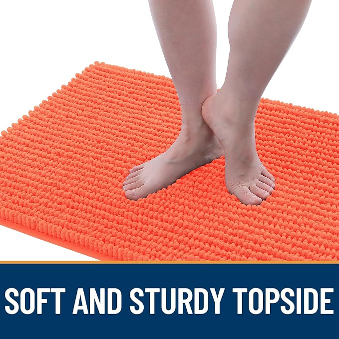 OLANLY Dog Door Mat for Muddy Paws 30x20, Ultra Absorbent Chenille Mud Doormat - Image 3
