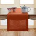 Solino Home 100% Pure Linen Table Runner Cinnamon Hemstitch, 14 x 120 in | by SolinoHome