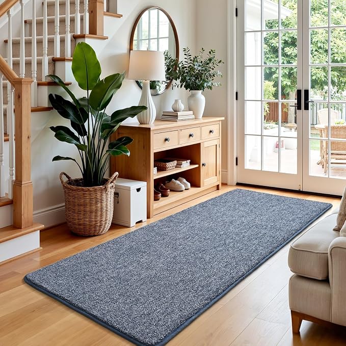 Keeko Soft Hallway Runner Rug, 2x8 Bedside Runner Rugs - Image 2