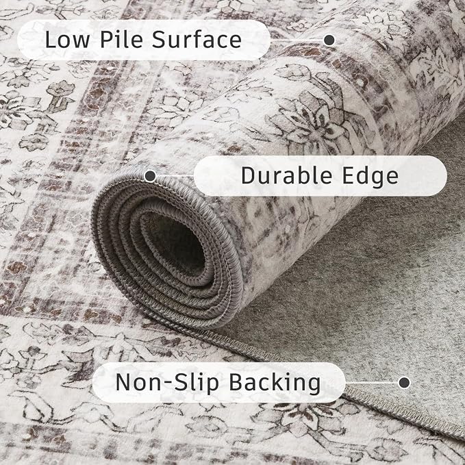 DCX Gray 8x10 Rug, Kid & Pet Friendly - Image 7