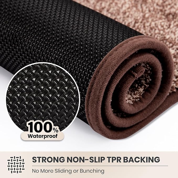 PURRUGS Easy Care Area Rug 4ft x 6ft, Non-Slip Machine Washable Entryway Rug - Image 5