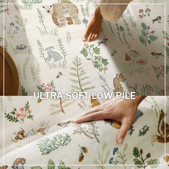 6x9 Area Rugs for Living Room: Washable Bedroom Rug Stain Resistant Non Slip - Image 5