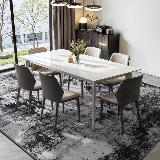Rugflix 6x9 Area Rugs for Living Room, Washable Large Rug Stain-Resistant Low - Image 3
