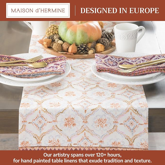 Maison d' Hermine Table Runner 100% Cotton 14.50" x 60" | Table Runners 60 - Image 2