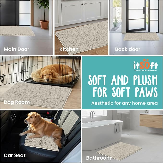 Dog Rugs for Muddy Paws 22x14 | Cleaner Mud Free Floors | Muddy Dogs Mats for - Image 6