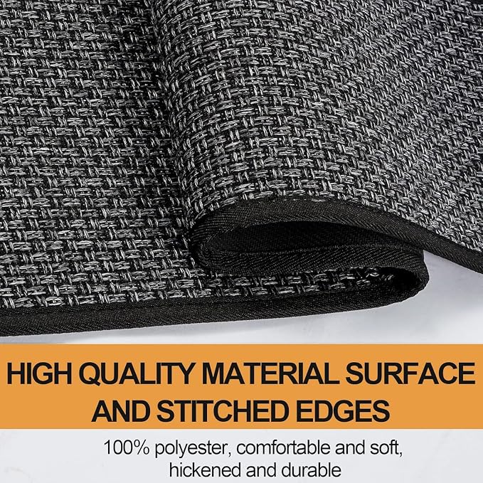 SUMLANS Fan Shaped Kitchen Mat 1 PCS, Cushioned Non Slip Rugs - Image 3