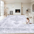 XLUEZ Area Rug 9x12 Living Room Rug, Machine Washable Vintage Distressed by XLUEZ