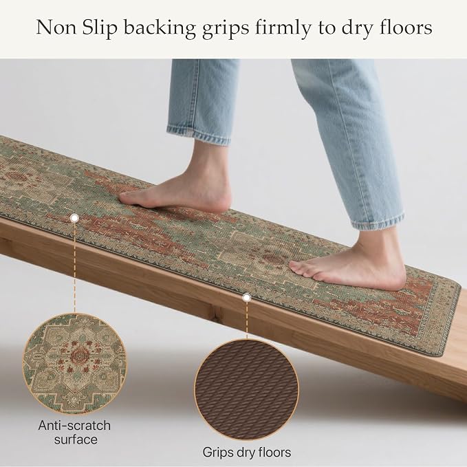 GENIMO Kitchen Mats for Floor, Washable Anti Fatigue Mat for Cushioned - Image 4