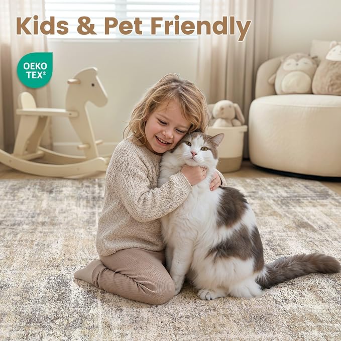 cotiled Washable 5x7 Area Rug for Living Room - Image 4