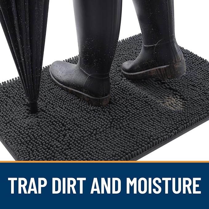 OLANLY Dog Door Mat for Muddy Paws 54x24, Absorbs Moisture and Dirt, Absorbent - Image 2