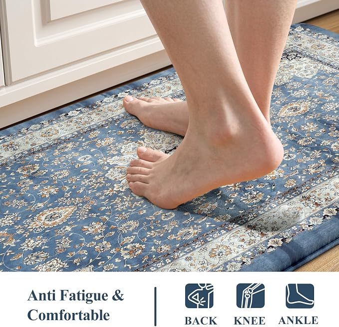 Collive Cushioned Kitchen Floor Mats, Anti Fatigue Kitchen Mats - Image 3