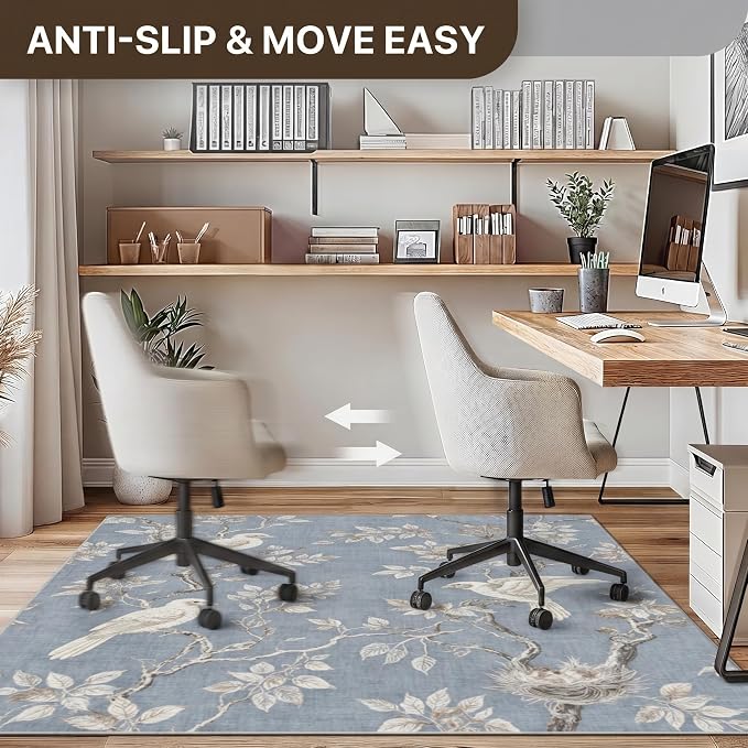 48"x72" Office Chair Mat for Hardwood Tile Floor, Under Desk Carpet Protector - Image 4