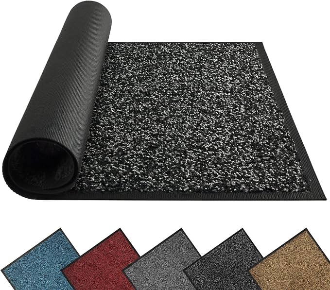 Mibao Super Absorbent Front Door Mat, Non-Slip Washable Indoor Doormats by Mibao
