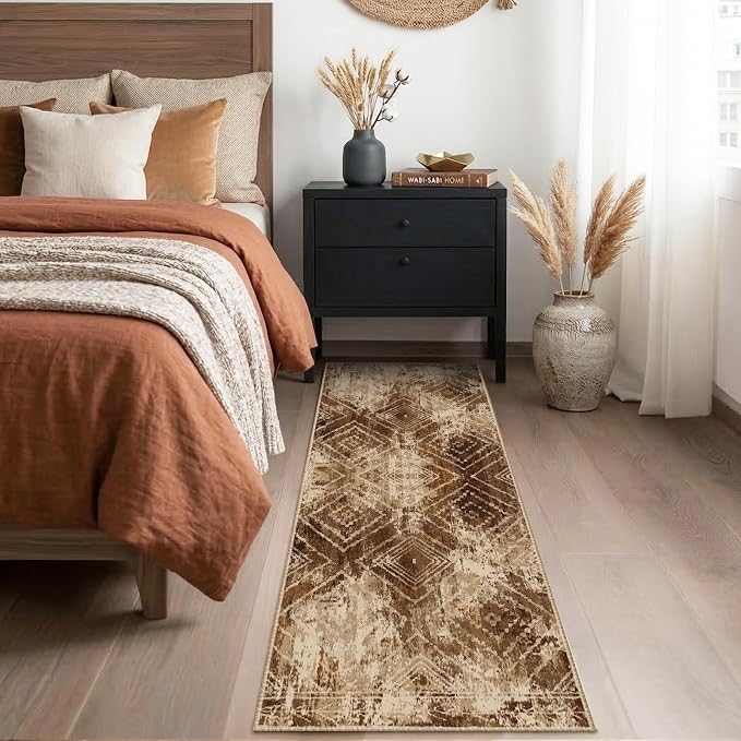 BESTSWEETIE Area Rug 2x6 Rug Machine Washable Non-Slip Low Pile Print Pattern - Image 4