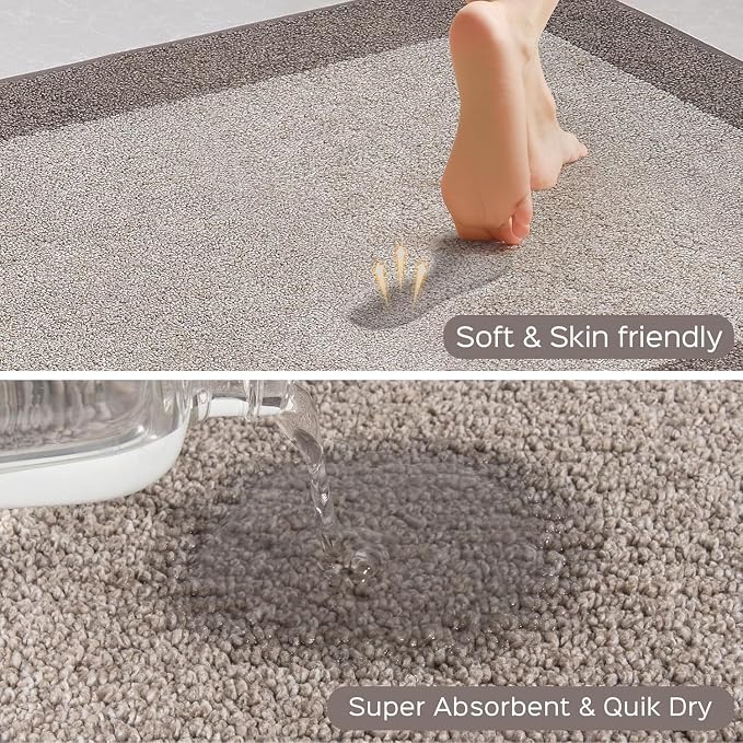 Machine Washable Kitchen Rug 24" x 96", Non Slip Kitchen Mat - Image 2