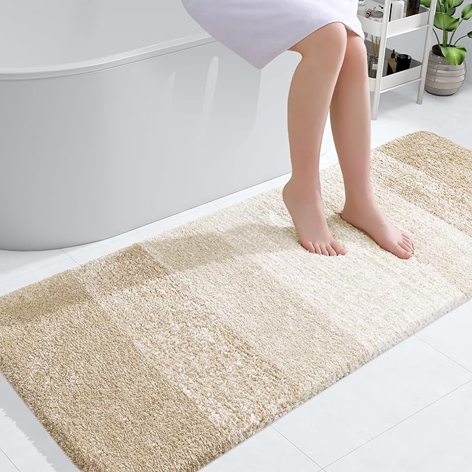 OLANLY Large Bathroom Rugs Mat 45x27, Extra Soft Absorbent Microfiber Bath Rugs by OLANLY