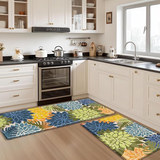 Arenarug Kitchen Mats for Floor 2PCS Cushioned Anti Fatigue Kitchen Mats - Image 8