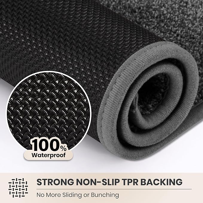 PURRUGS Dirt Trapping Door Mat 36" x 36", Non-Slip Machine Washable Entryway Rug - Image 5