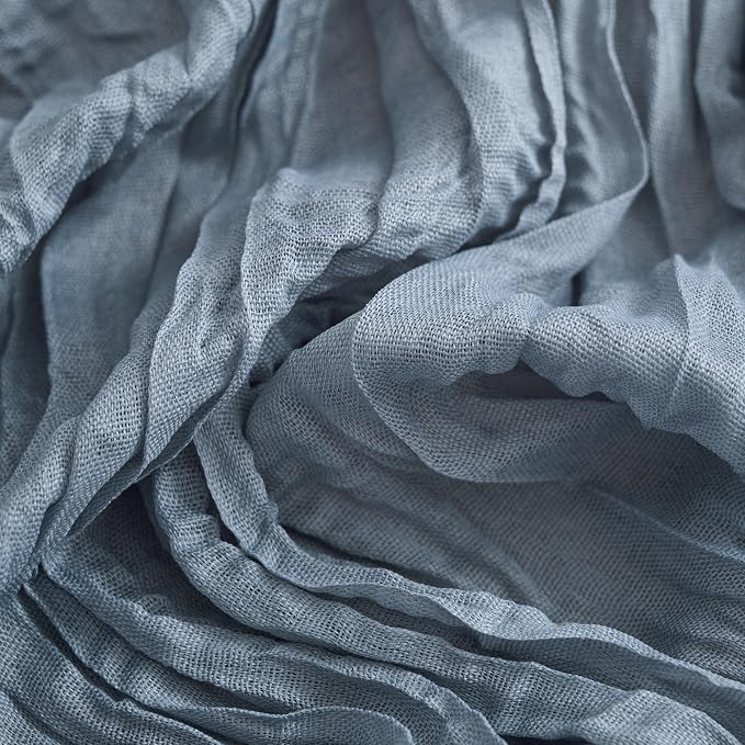 Asee'm 4pcs Dusty Blue Cheesecloth Table Runner Summer 10FT Gauze Rustic | Boho - Image 5