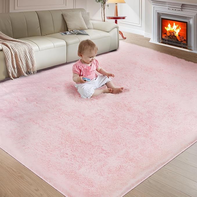 Ultra Soft Rug for Living Room, 6X9 Fluffy Shag Area Rug for Bedroom, Modern by Fairblink