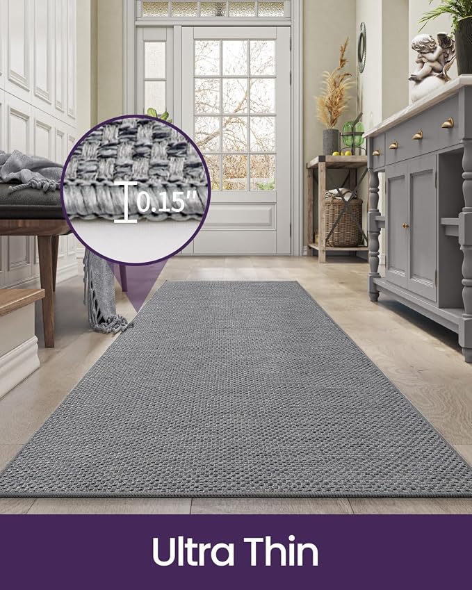 DEXI Hallway Runner Rug 2'x6', Non Slip Rubber Backed Runners Carpet, Ultra - Image 4