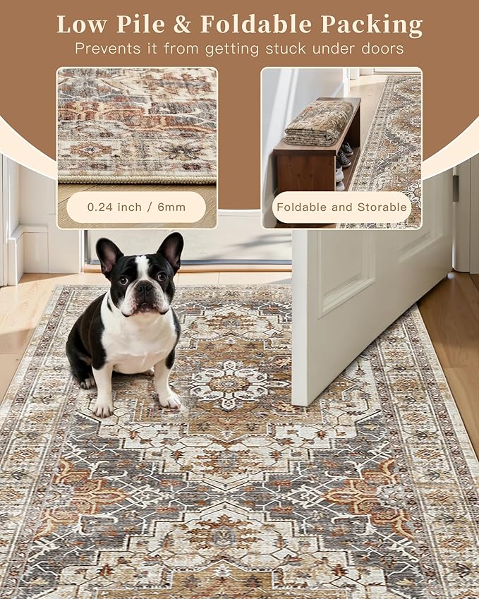 Madane Washable Runner Rug - Image 7