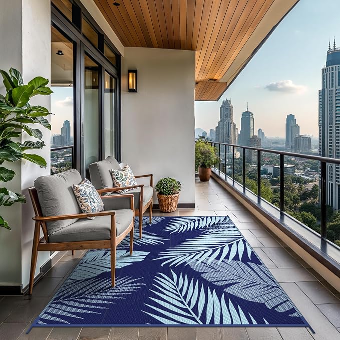 GENIMO Outdoor Rug 9' x 12' Waterproof - Image 4