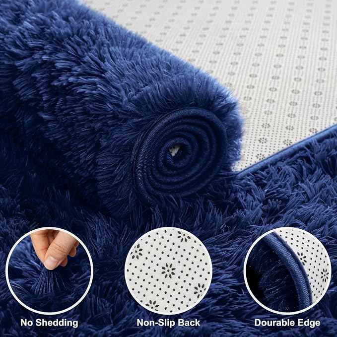 Shag Area Rugs for Bedroom Living Room, Ultra Soft Fluffy Area Rugs for Dorm - Image 4