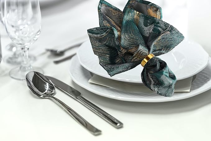 Gold Napkin Rings-10 Pcs Stainless Steel Napkin Rings | Metal Napkin Ring - Image 5