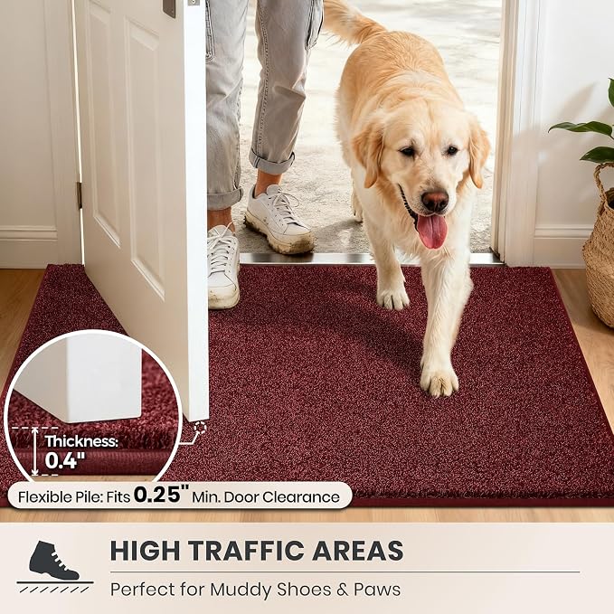 PURRUGS Easy Care Area Rug 4ft x 6ft, Non-Slip Machine Washable Entryway Rug - Image 6