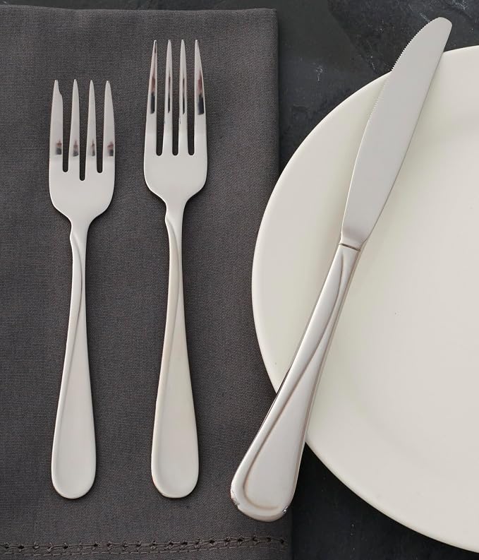 Oneida Silverware Set For 4, Flight Everyday Dinner Knives Flatware Set of 4 - Image 7