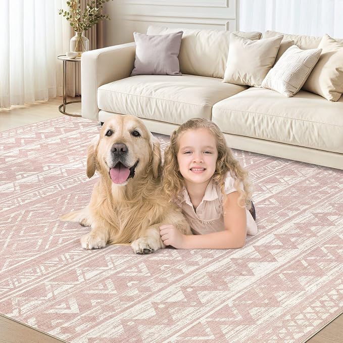 cotiled 5x8 Area Rugs Living Room Rug: Washable Boho Rugs - Image 8