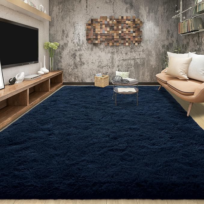 Tepook Fluffy Large Rugs for Living Room, Area Rug 6x9 Soft Carpet for Bedroom by Tepook