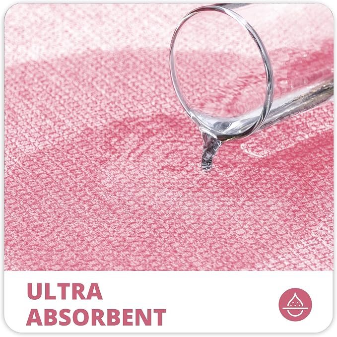 Bosap Bath Mat, Ultra Thin Bathroom Rugs, Rubber Bath Mats - Image 4
