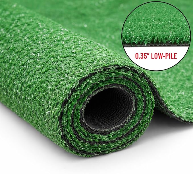 Ottomanson Artificial Grass Runner Lite 31" x 16', Fake Grass - Image 2