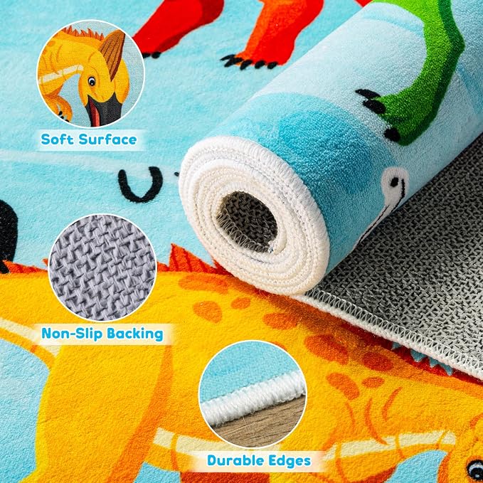 3x5 ABC Classroom Rug for Kids Playroom, Alphabet Rug - Image 6