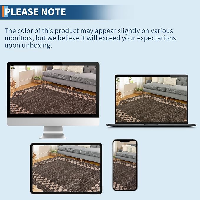 GarveeHome Hallway Runner Rug 2x6 Non Slip Scalloped Washable Rug - Image 9
