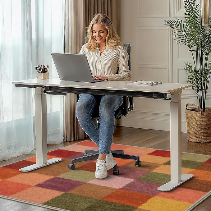 48"x60" Office Chair Mat for Hardwood Tile Floor, Under Desk Carpet Protector - Image 2