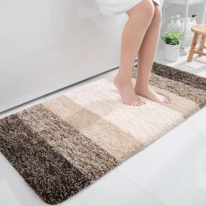 OLANLY Large Bathroom Rugs Mat 45x27, Extra Soft Absorbent Microfiber Bath Rugs by OLANLY