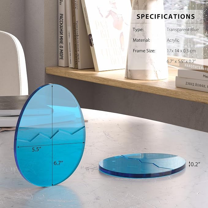 Acrylic Coaster Decorative Plates, Office Desk Accessories - Image 4