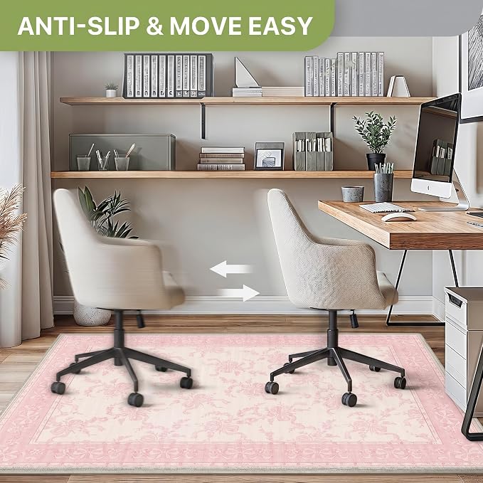 48"x72" Office Chair Mat for Hardwood Tile Floor, Under Desk Carpet Protector - Image 3