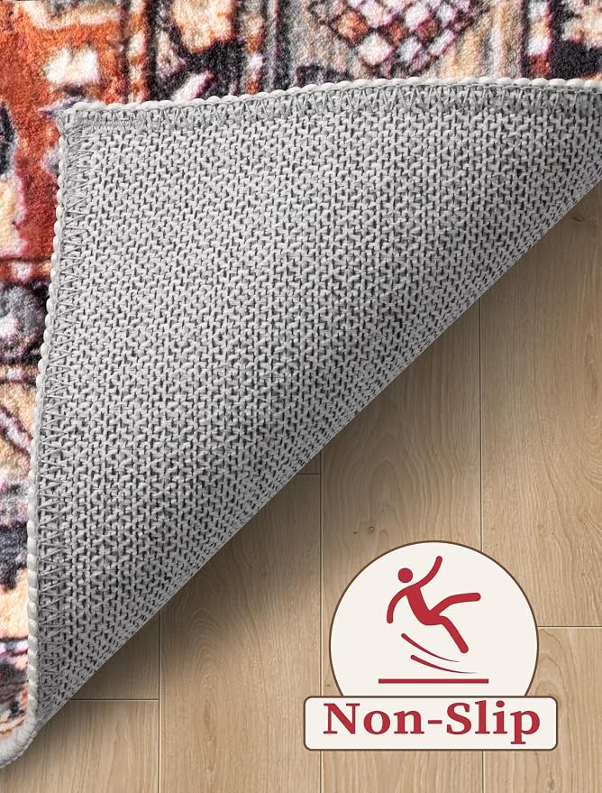 SERISSA Runner Rug for Hallways, 3x8 Washable Non Slip Kitchen Runner Rug - Image 4