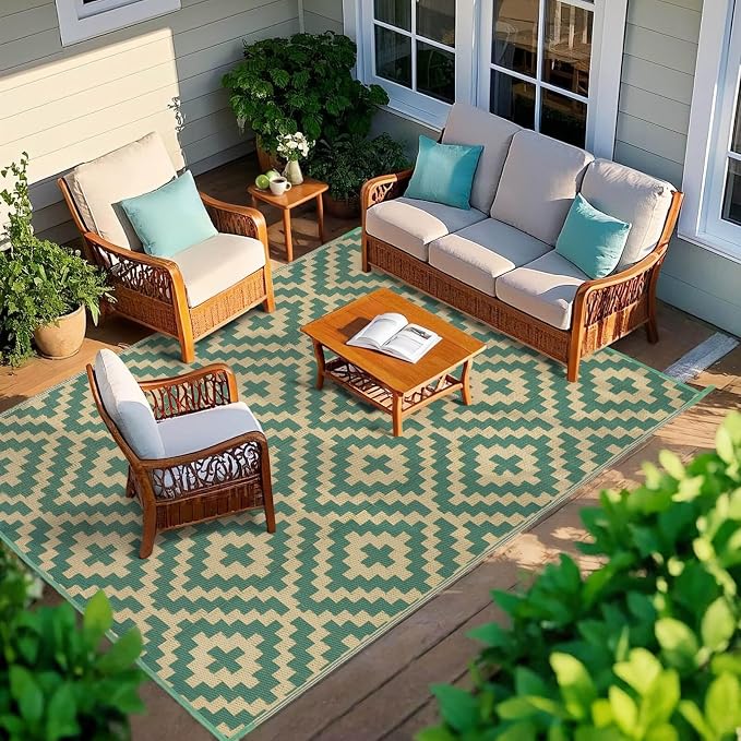 Outdoor Rugs Patio Camping Waterproof - Image 7
