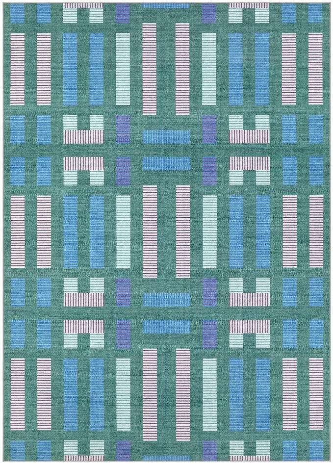 cotiled 10x14 Area Rugs Living Room Rug: Washable Boho Rugs - Image 9