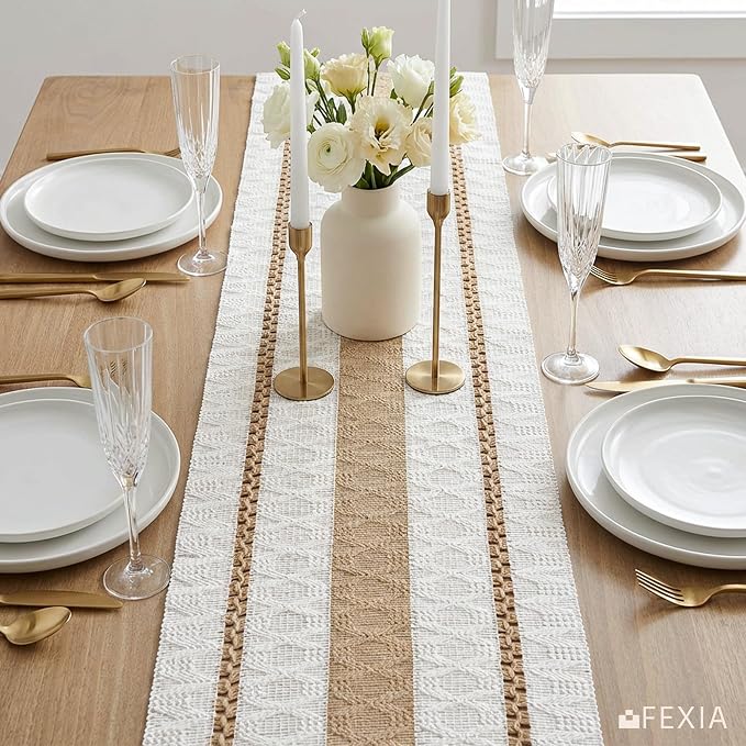Boho Table Runner 12x72 Inch for Fall Home Decor Table Decorations | 72 Inches - Image 4