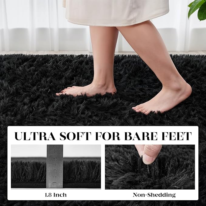 8x10 Area Rugs for Living Room Bedroom: Soft Fluffy Shag Rugs Upgrade Non-Slip - Image 4
