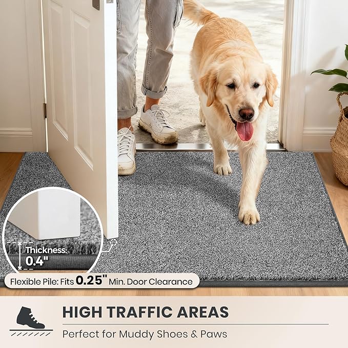 PURRUGS Easy Care Area Rug 4.5ft x 7ft, Non-Slip Washable Entryway Rug - Image 6
